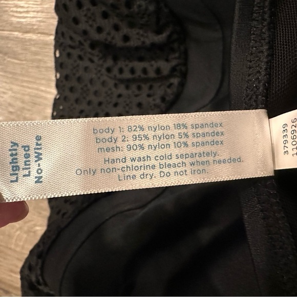 SWIM BY CACIQUE DRESS SWIMSUIT PLUS Size 20BLACK Mesh Crochet ONE PIECE Beach - Picture 9 of 11